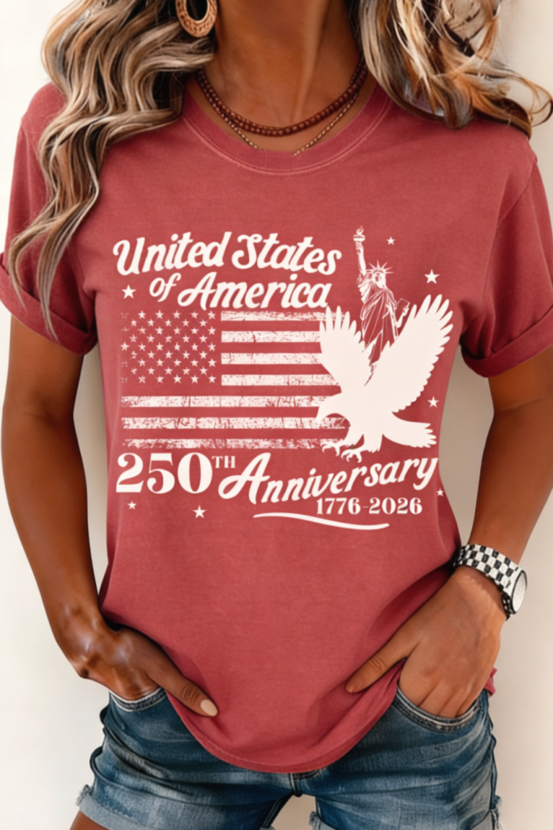 250th anniversary Casual Crew Neck T-Shirt