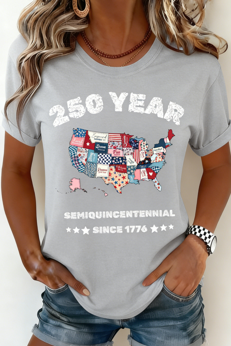 250th anniversary Casual Crew Neck T-Shirt