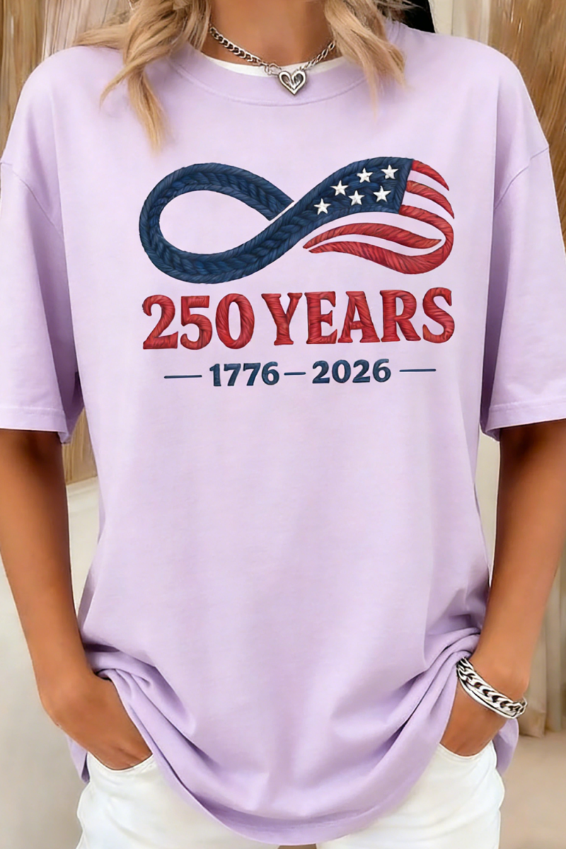 250th anniversary Regular Fit Cotton Casual Crew Neck T-Shirt
