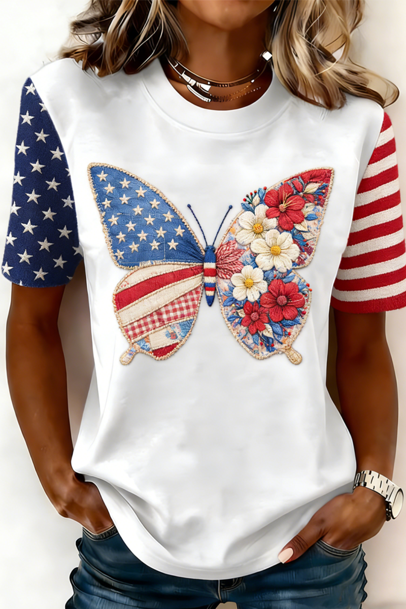 Casual Regular Fit Crew Neck T-Shirt