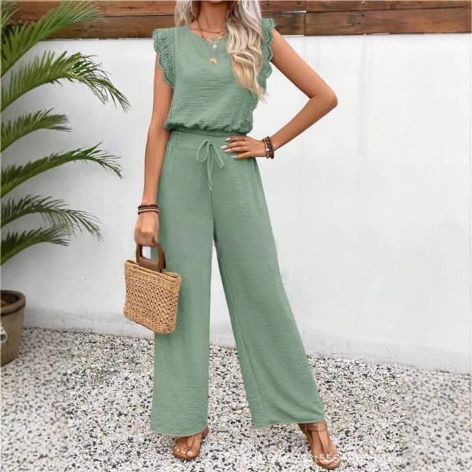 Elegant Sleeveless Vest & Pants Two-Piece Set | Polished Boutique Outfit