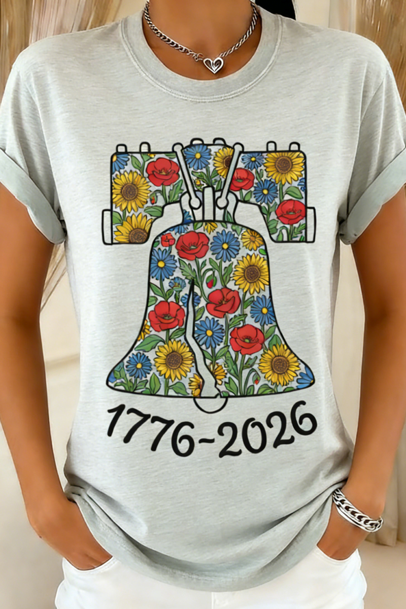 250th anniversary Independence Day Regular Fit Casual Crew Neck T-Shirt