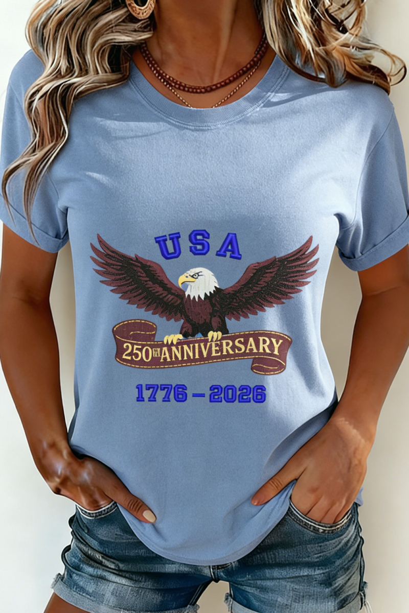 250th anniversary Casual Crew Neck T-Shirt