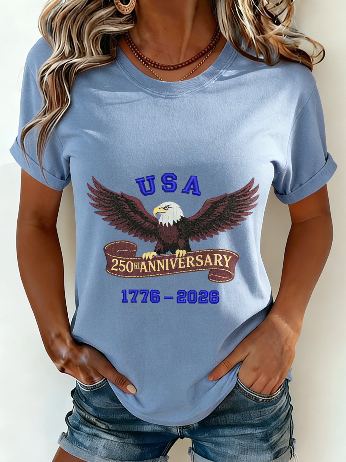 250th anniversary Casual Crew Neck T-Shirt