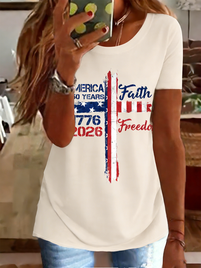 Retro American 250th Anniversary T-shirt, Vintage Independence Day T-shirt