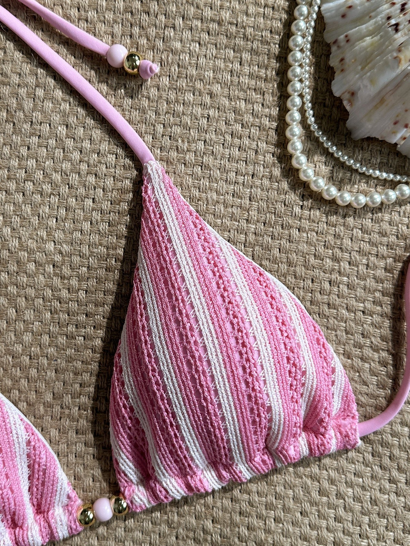 Knit Beach Bikini Set | Wire-Free Padded Resort Swimwear