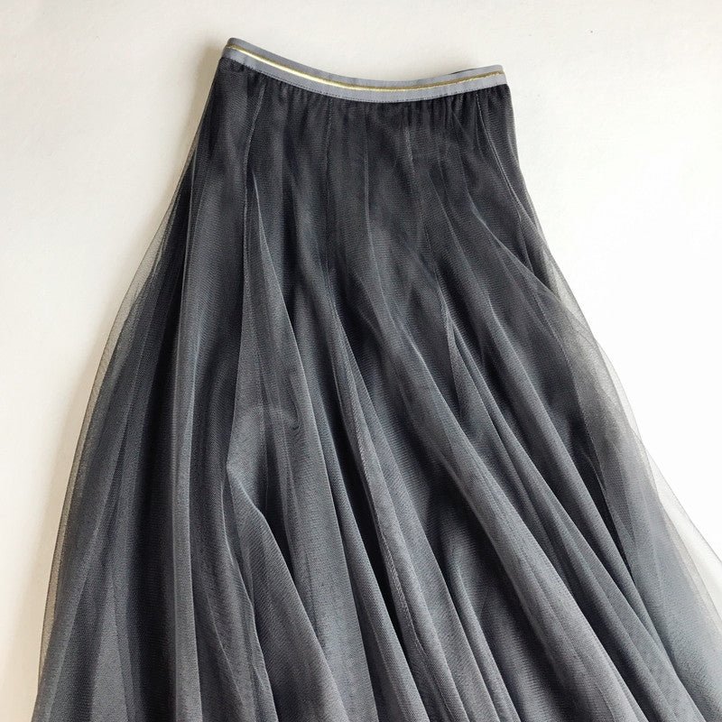 Mesh Midi Tulle Skirt | Elegant Summer Fairy Skirt