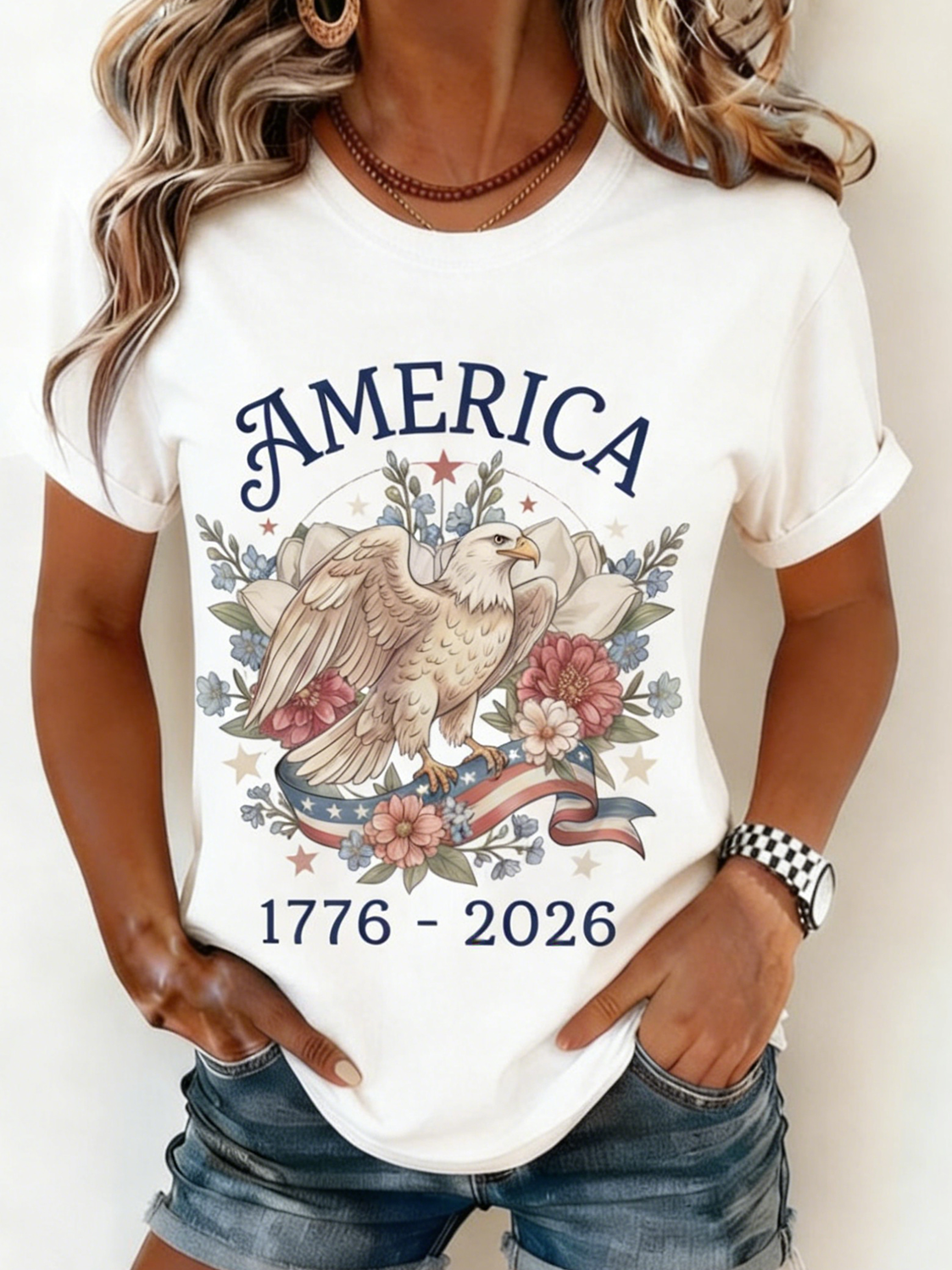 250th anniversary Casual Crew Neck T-Shirt