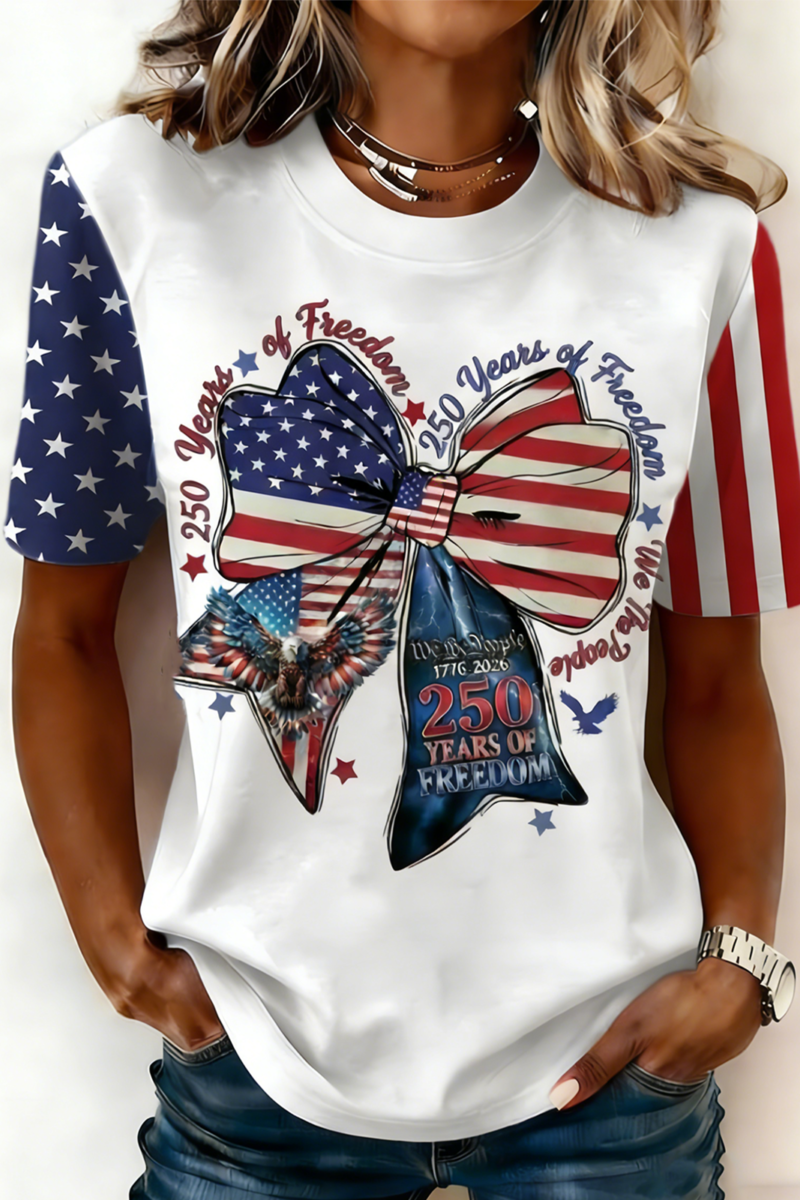 250th anniversary Crew Neck Usa/Us/American Casual T-Shirt