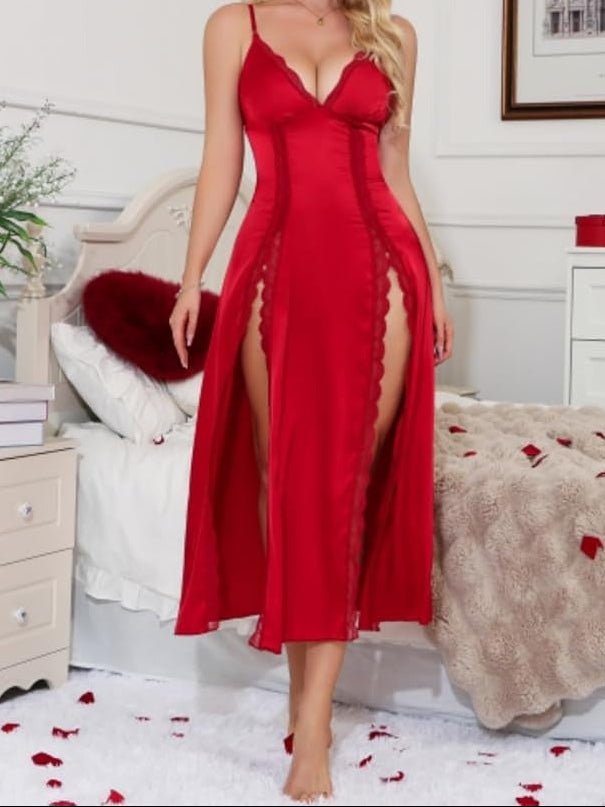 Sheer Mesh Babydoll Lingerie Set | Romantic Sleepwear with Matching Brief