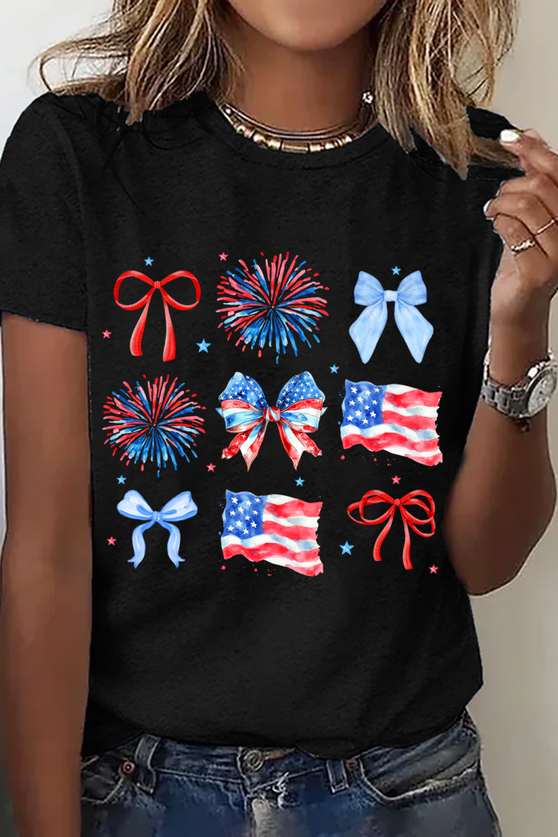 American 4th Of July Gifts Cotton T-Shirt