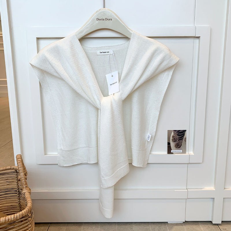 Lightweight Knit Shoulder Wrap Cardigan | Elegant Summer Shrug Cover-Up