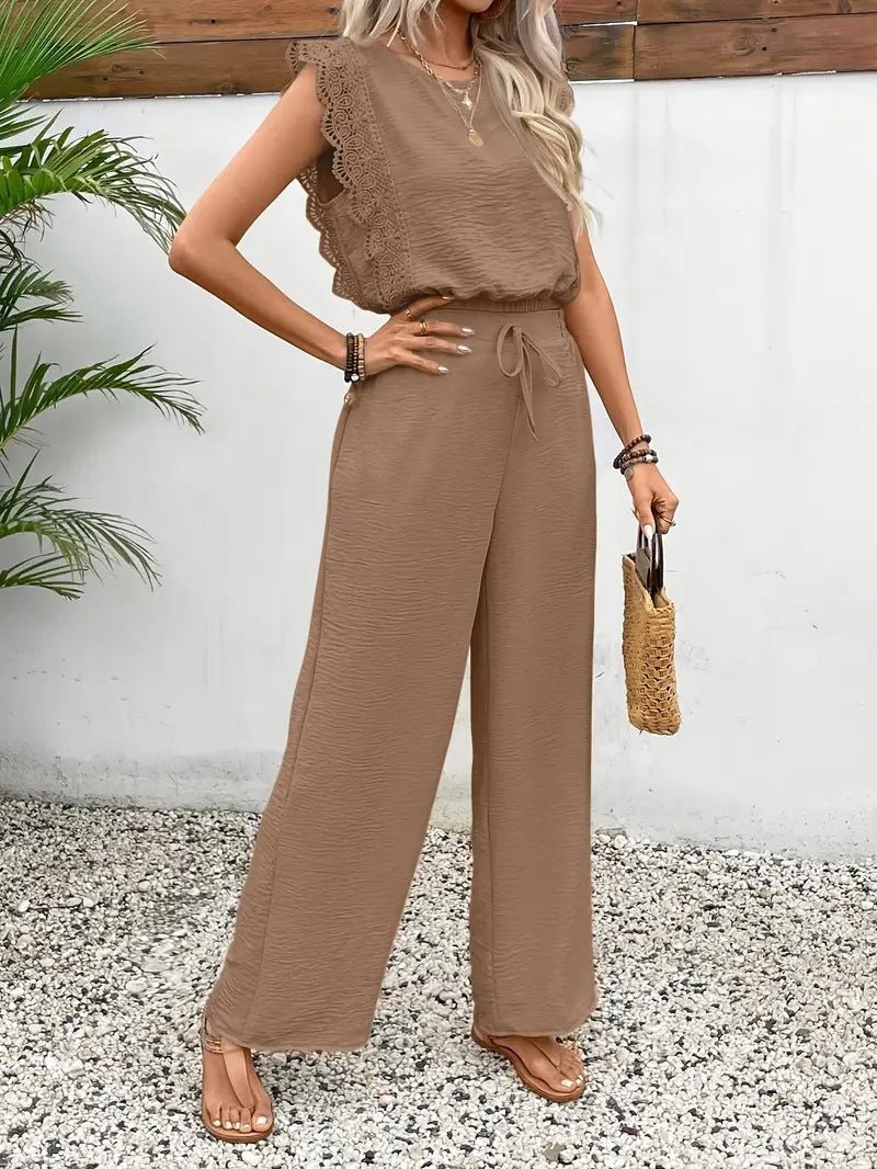 Elegant Sleeveless Vest & Pants Two-Piece Set | Polished Boutique Outfit