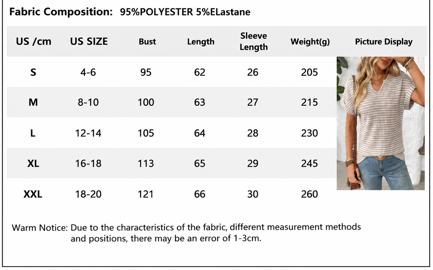 Striped V-Neck Raglan Sleeve T-Shirt | Casual Loose Fit Tee