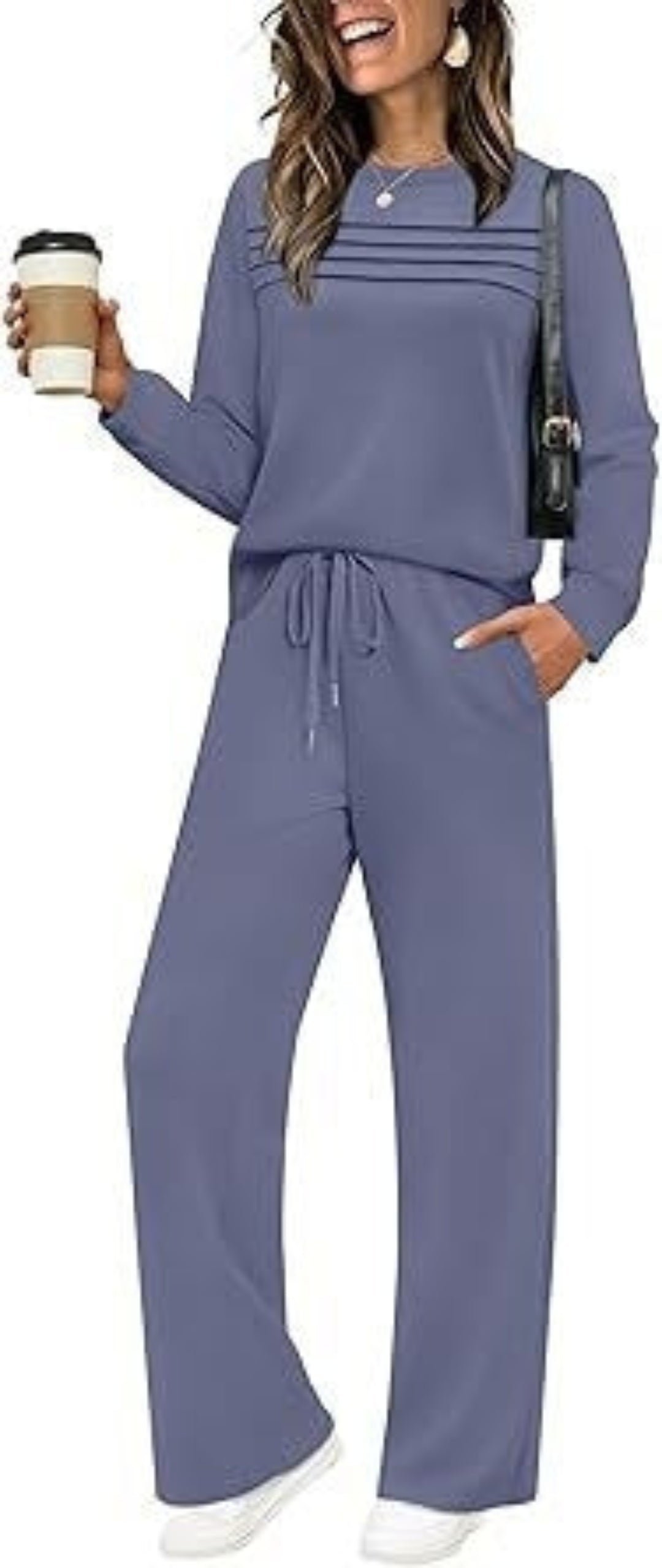 Long Sleeve Drawstring Pants Set | Casual Autumn Two-Piece Outfit