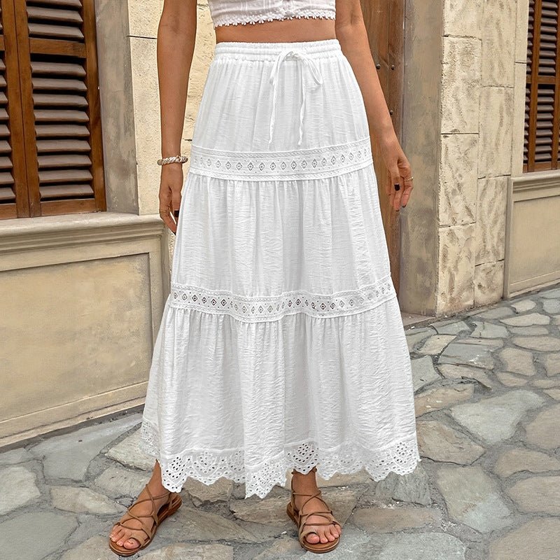 Resort A-Line Midi Skirt | Casual Beach Vacation Skirt