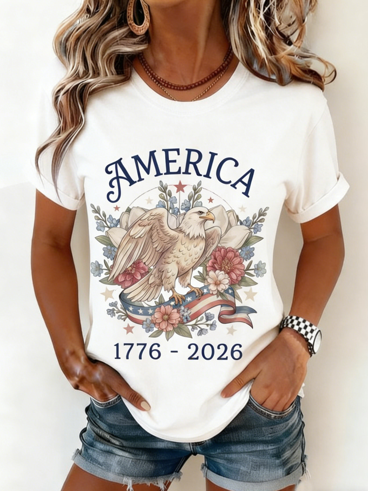 250th anniversary Casual Crew Neck T-Shirt