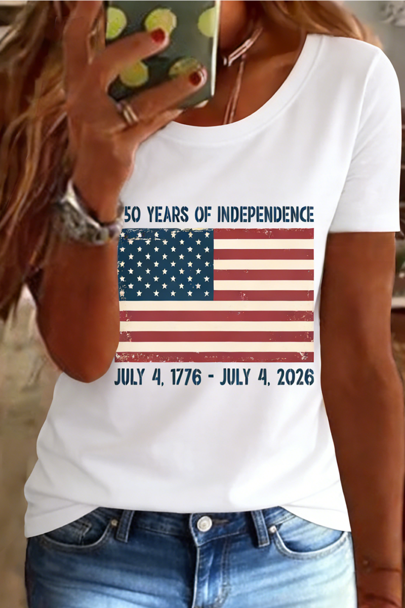 Retro American 250th Anniversary T-shirt, Vintage Independence Day T-shirt