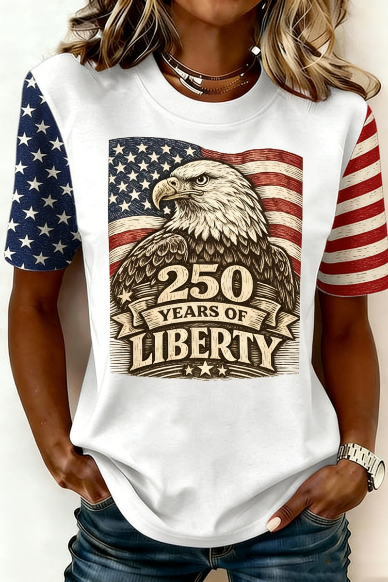 250th anniversary Casual Crew Neck T-Shirt