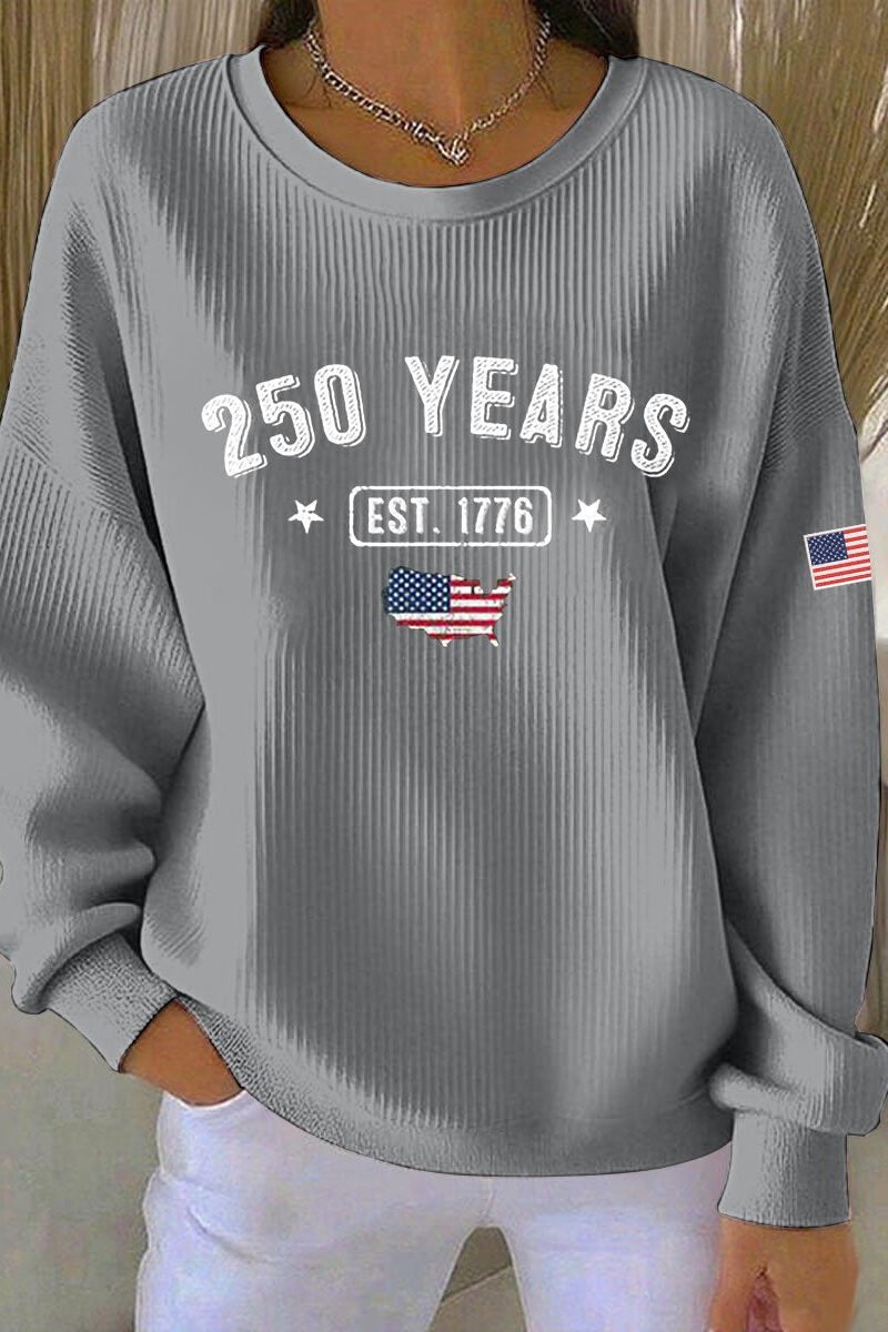 Women's 250 Printed Casual Sweatshirt