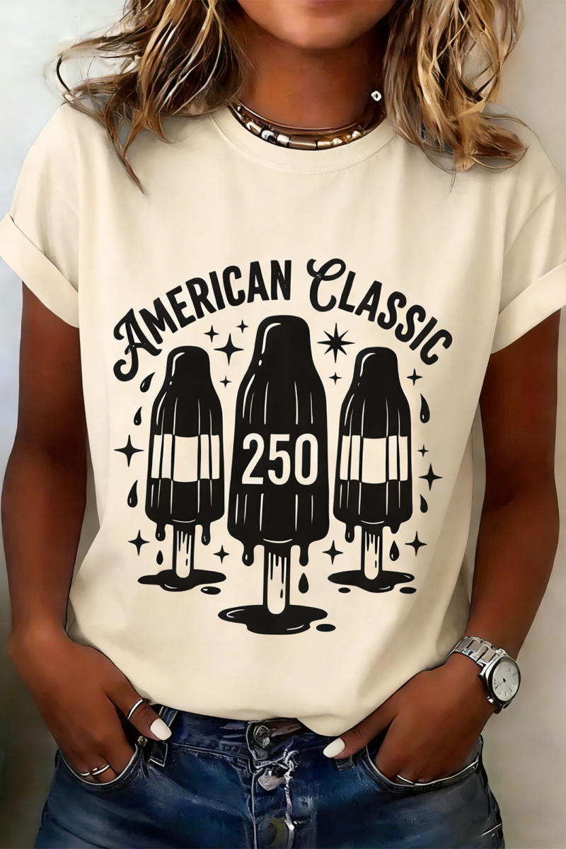 250th anniversary Crew Neck Usa/Us/American Casual T-Shirt