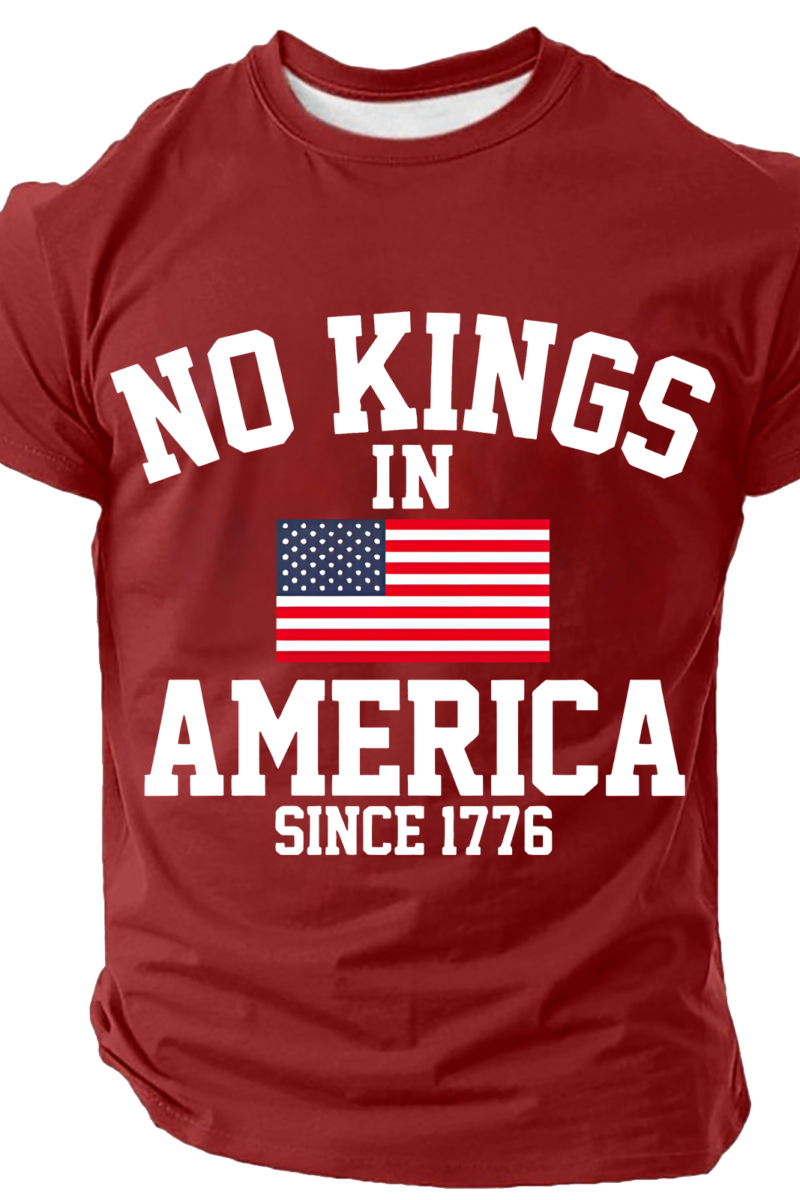 No Kings In America Since 1776 Cotton T-Shirt