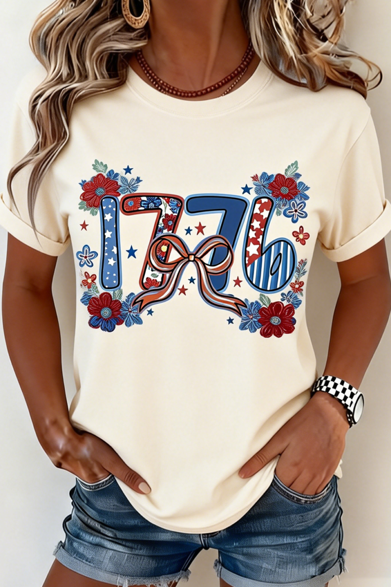 250th anniversary Casual Cotton Regular Fit Crew Neck T-Shirt