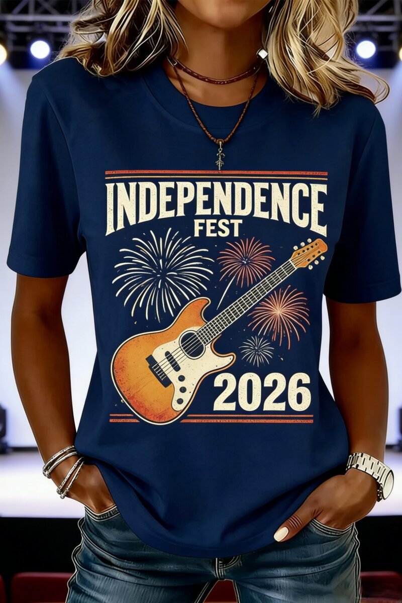 Women's 250th Anniversary Of The Founding Of the United States Vintage Short Sleeve Crew Neck Music Festival 3D Printing Daily Going Out Casual T-Shirt