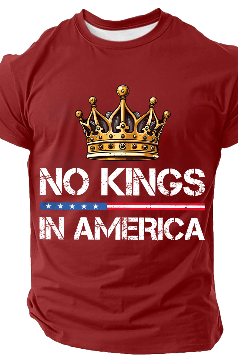 No Kings In America Cotton T-Shirt