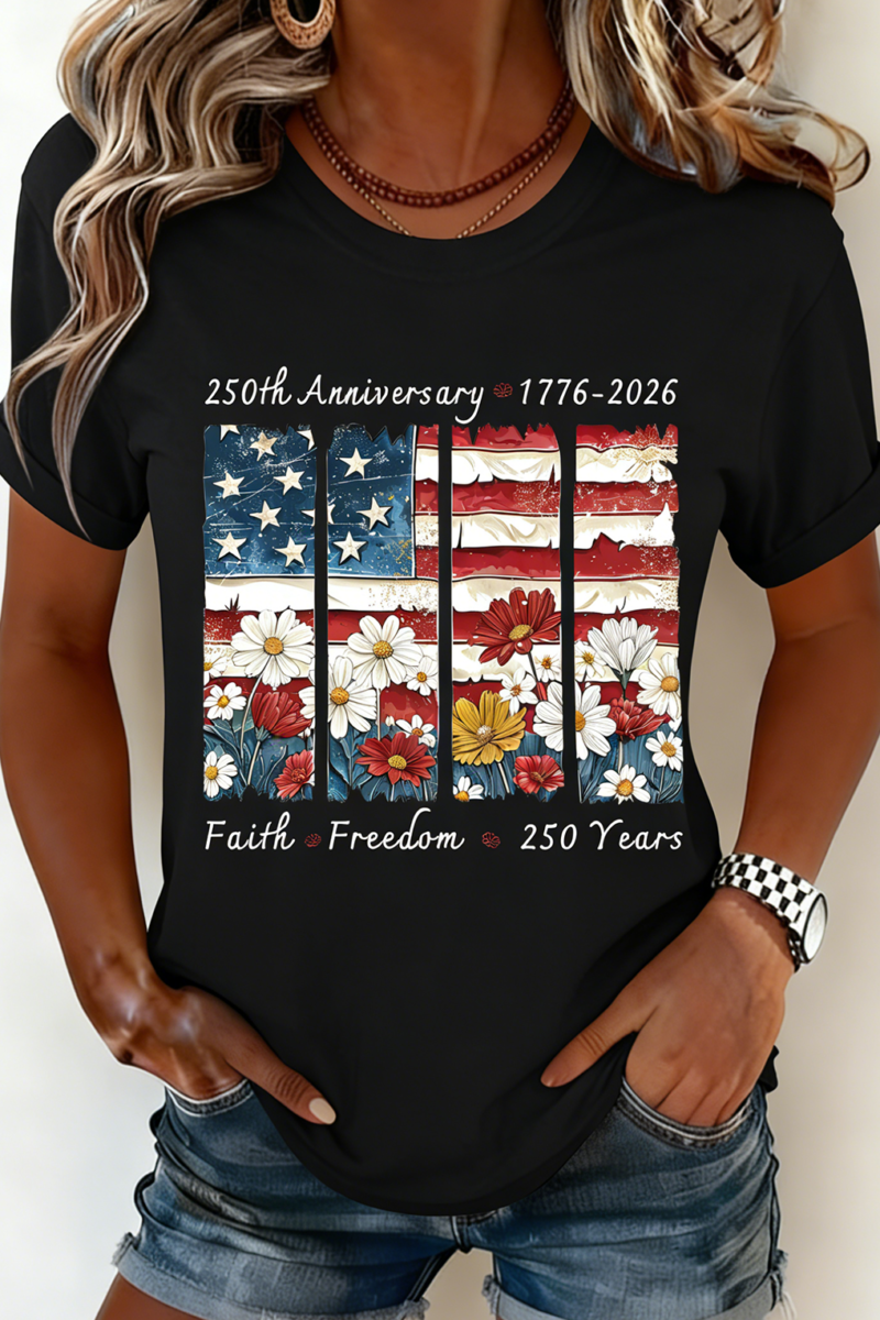 250th anniversary Casual Crew Neck T-Shirt